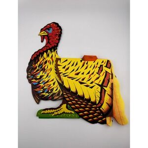 Vintage 1969 Beistle Honeycomb Thanksgiving Turkey Decoration
